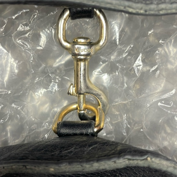 Gucci Interlocking G Soho Chain Large Shoulder Bag Purse Black Rare all Leather - Picture 13 of 17